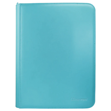 Light Blue Pro Vivid 9 Pocket Zippered Binder