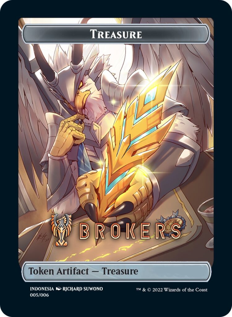Image of Treasure Token (Brokers) (Southeast Asia Artists) [Streets of New Capenna Tokens]
