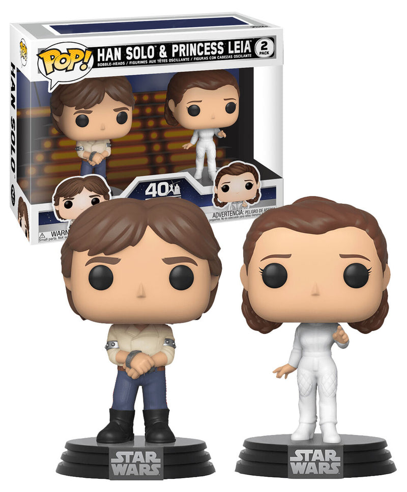 Han Solo & Princess Leia (Star Wars) (2 Pack)