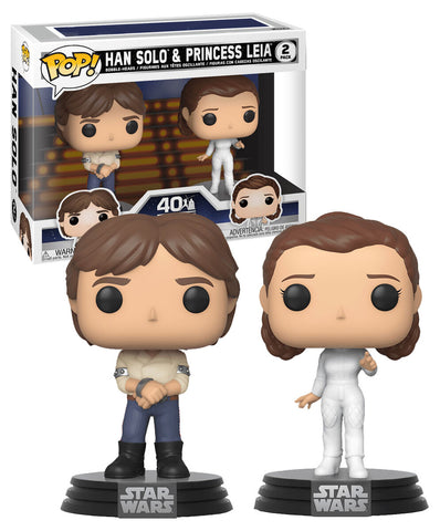 Han Solo & Princess Leia (Star Wars) (2 Pack)