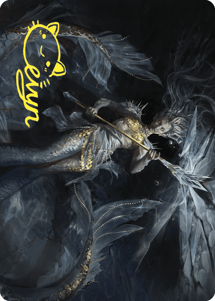 Image of Sharae of Numbing Depths Art Card (Gold-Stamped Signature) [Wilds of Eldraine Art Series]