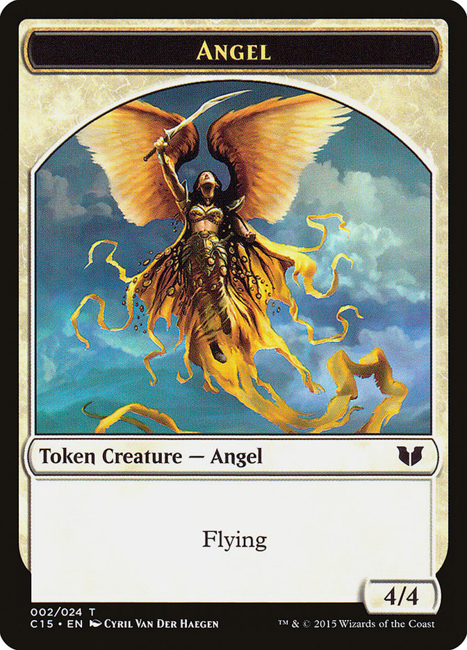 Image of Spirit (022) // Angel Double-Sided Token [Commander 2015 Tokens]