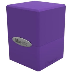 Image of Royal Purple Satin Cube Deck Box 100+