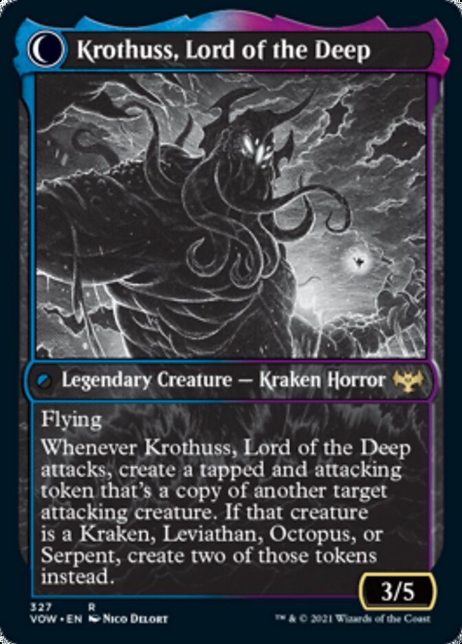 Image of Runo Stromkirk // Krothuss, Lord of the Deep (Showcase Eternal Night) [Innistrad: Crimson Vow]