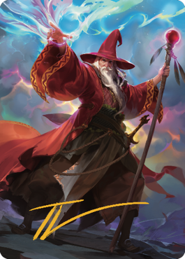 Image of Elminster Art Card (36) (Gold-Stamped Signature) [Commander Legends: Battle for Baldur's Gate Art Series]
