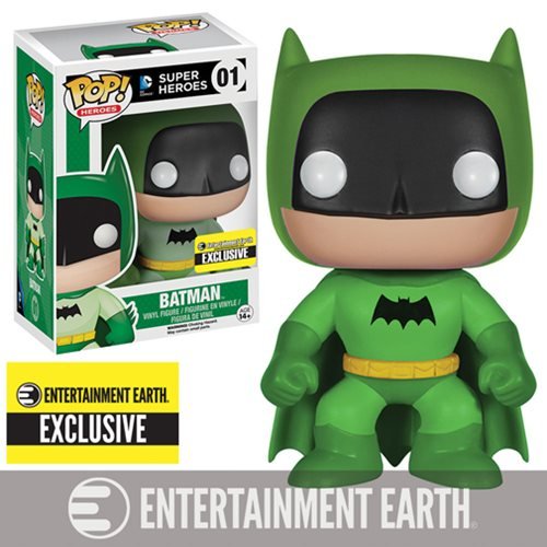 Image of Batman #01 (Green) (Pop! Heroes DC Comics Super Heroes) Entertainment Earth Exclusive)
