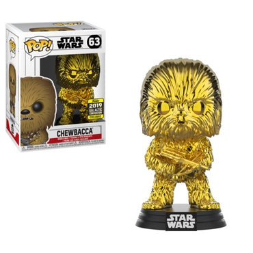 Funko Pop! Star Wars: Chewbacca #63 (Gold Metallic) (2019 Galactic Convention Exclusive)
