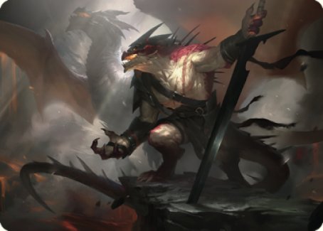 Image of Rivaz of the Claw Art Card [Dominaria United Art Series]