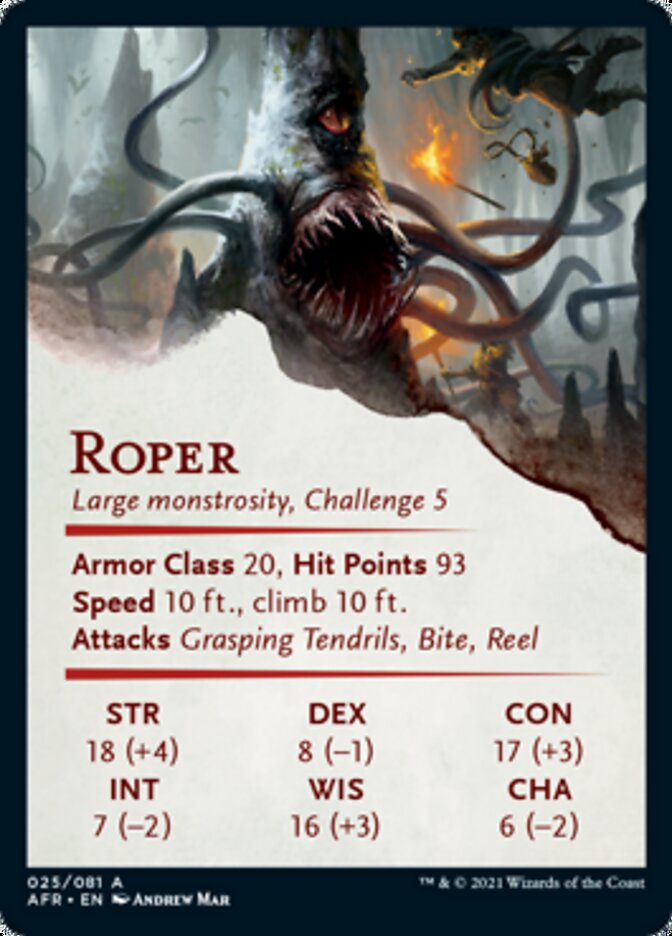 Image of Roper Art Card [Dungeons & Dragons: Adventures in the Forgotten Realms Art Series]