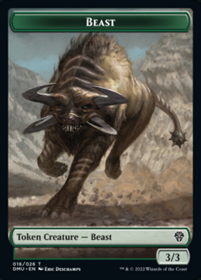 Image of Phyrexian // Beast Double-Sided Token [Dominaria United Tokens]