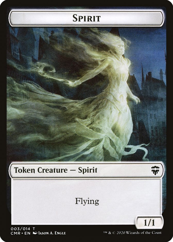Image of The Monarch // Spirit Double-Sided Token [Commander Legends Tokens]