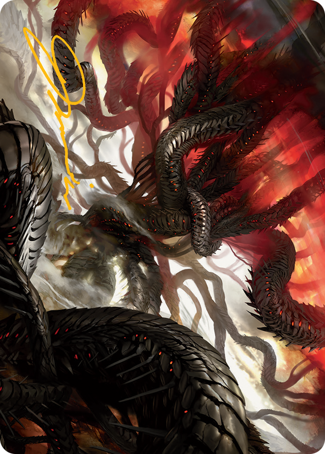 Image of Realmbreaker, the Invasion Tree Art Card (Gold-Stamped Signature) [March of the Machine Art Series]