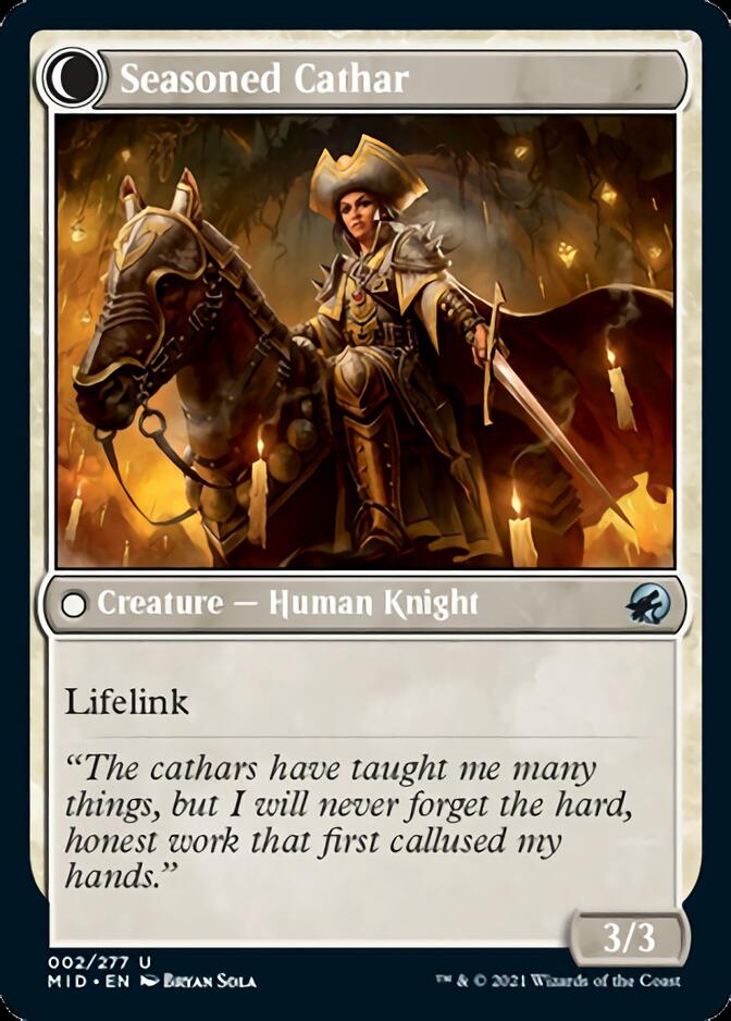 Image of Ambitious Farmhand // Seasoned Cathar [Innistrad: Midnight Hunt]