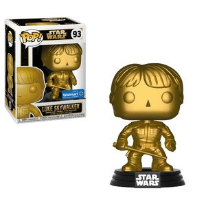 Image of Funko Pop! Star Wars: Luke Skywalker #93 (Gold) (Walmart Exclusive)