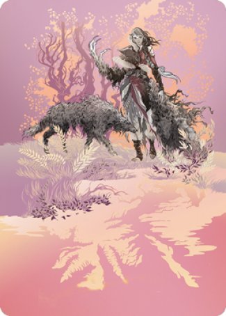 Image of Arlinn, the Pack's Hope 2 Art Card [Innistrad: Midnight Hunt Art Series]