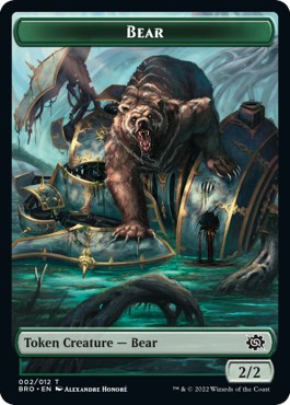 Image of Powerstone // Bear Double-Sided Token [The Brothers' War Tokens]