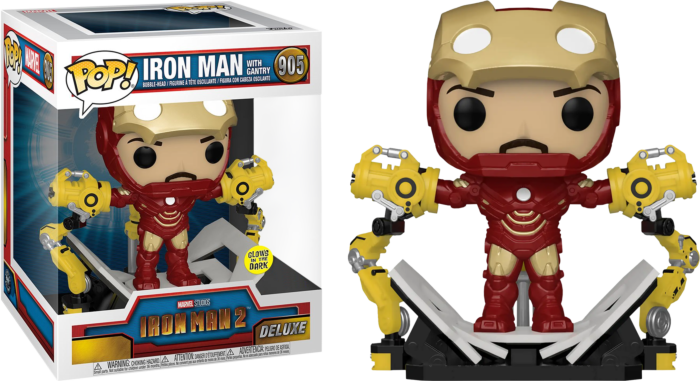 Iron Man: With Gantry (Iron Man 2) (PX Previews Exclusive) (Glows in the Dark) #905