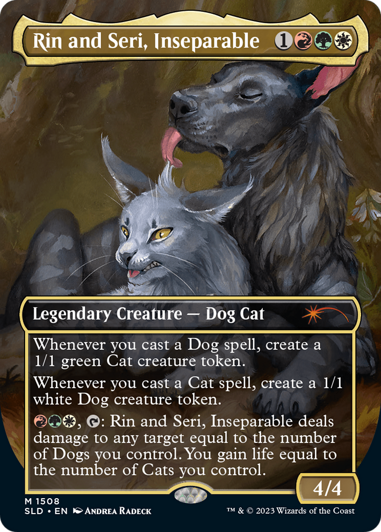 Image of Rin and Seri, Inseparable (1508) // Rin and Seri, Inseparable [Secret Lair Commander Deck: Raining Cats and Dogs]