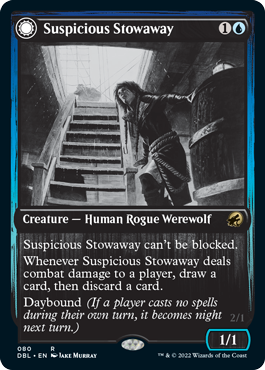 Image of Suspicious Stowaway // Seafaring Werewolf [Innistrad: Double Feature]