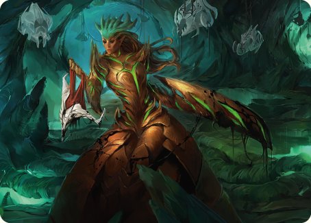 Image of Glissa Sunslayer Art Card [Phyrexia: All Will Be One Art Series]