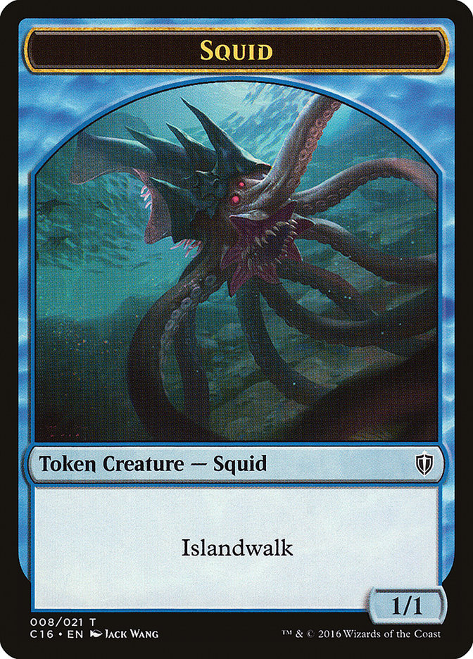Image of Squid Token [Commander 2016 Tokens]
