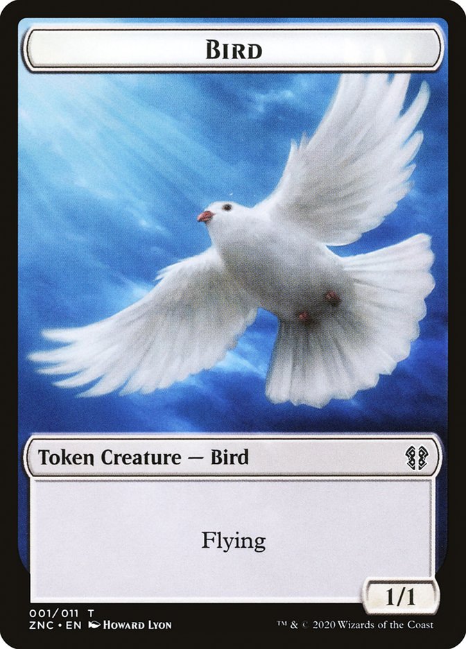 Image of Bird // Kor Ally Double-Sided Token [Zendikar Rising Commander Tokens]