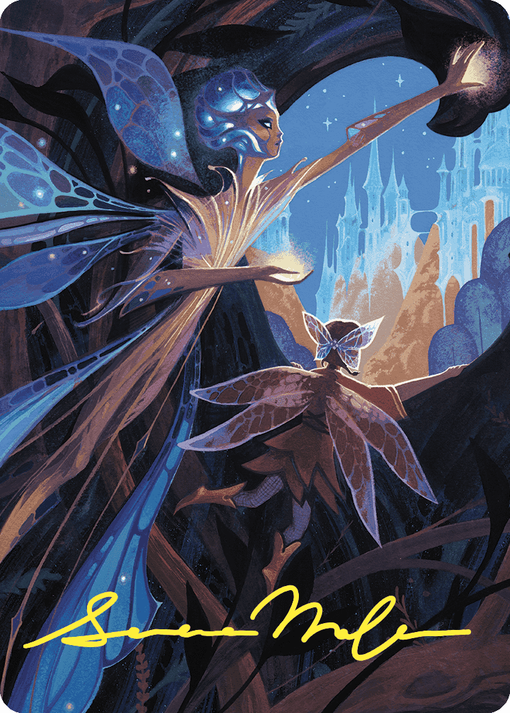 Image of Kindred Discovery Art Card (Gold-Stamped Signature) [Wilds of Eldraine Art Series]
