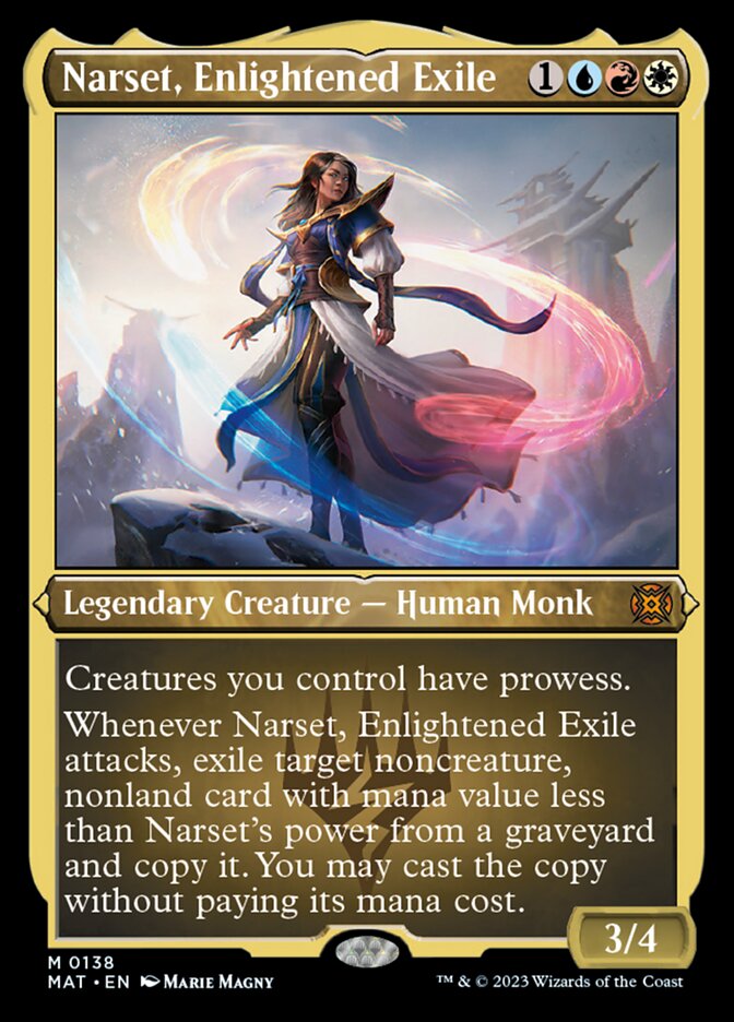 Image of Narset, Enlightened Exile (Foil Etched) [March of the Machine: The Aftermath]