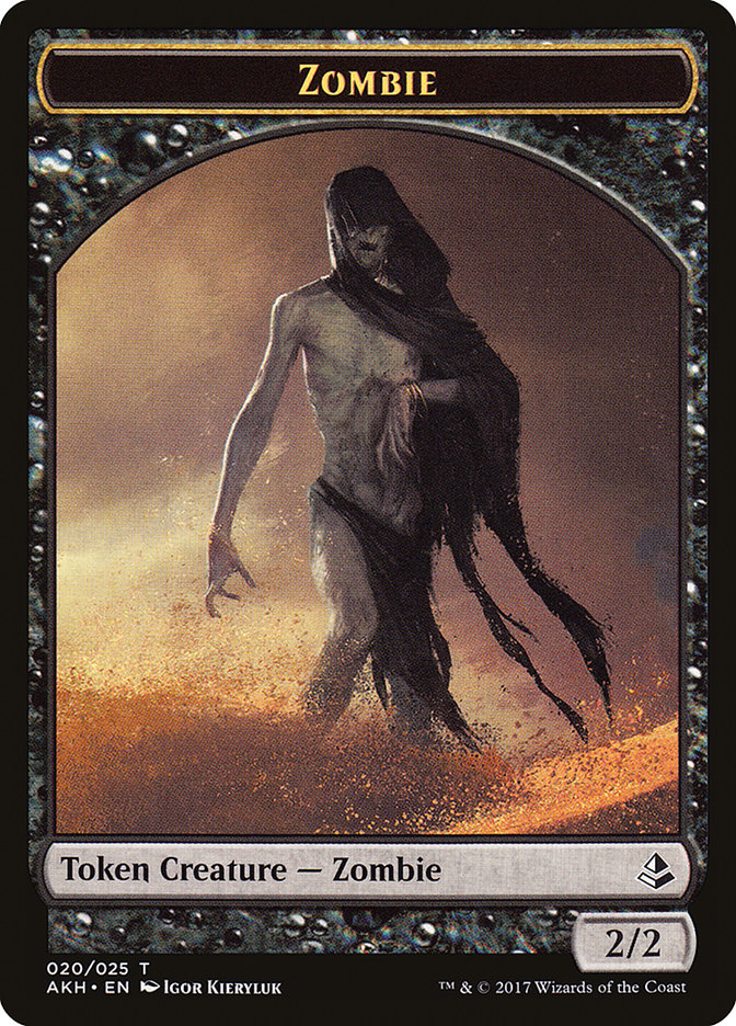 Image of Snake // Zombie Double-Sided Token [Hour of Devastation Tokens]