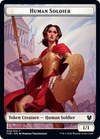 Image of Human Soldier // Pegasus Double-Sided Token [Theros Beyond Death Tokens]