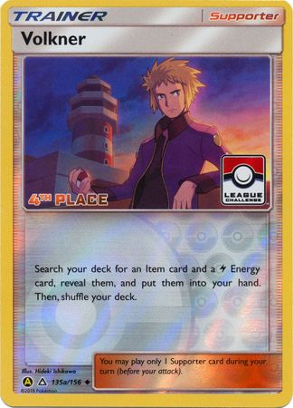 Image of Volkner (135a/156) (League Challenge 4th Place) [Sun & Moon: Ultra Prism]