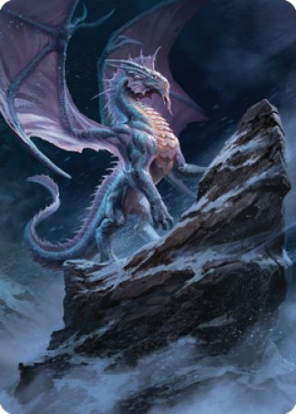 Image of Ancient Silver Dragon Art Card (06) [Commander Legends: Battle for Baldur's Gate Art Series]