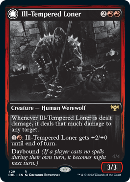 Image of Ill-Tempered Loner // Howlpack Avenger [Innistrad: Double Feature]