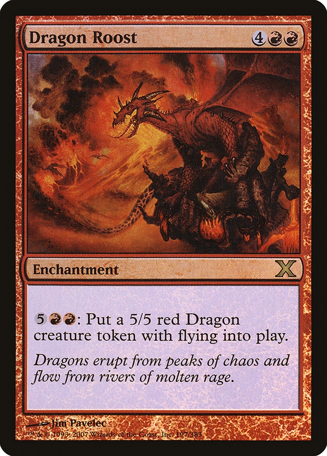 Image of Dragon Roost (Premium Foil) [Tenth Edition]