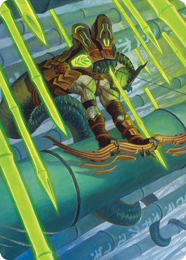 Image of Bamboo Grove Archer Art Card [Kamigawa: Neon Dynasty Art Series]