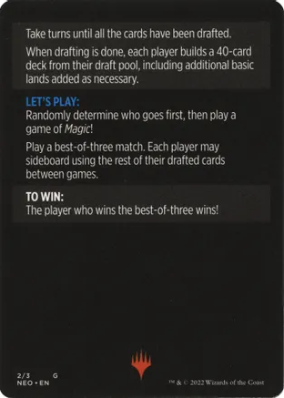 Image of Winchester Draft (Magic Minigame) [Kamigawa: Neon Dynasty Minigame]