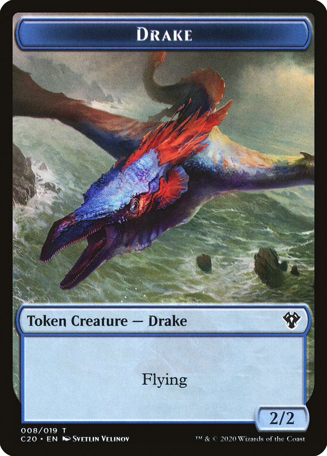 Image of Human Soldier (005) // Drake Double-Sided Token [Commander 2020 Tokens]