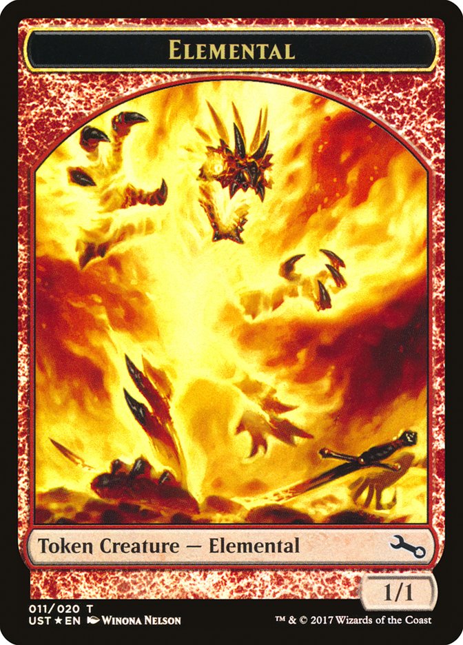 Image of Elemental // Elemental Double-Sided Token (011/020) [Unstable Tokens]