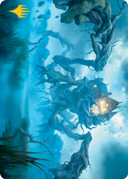 Image of Creeping Inn Art Card (Gold-Stamped Signature) [Innistrad: Midnight Hunt Art Series]