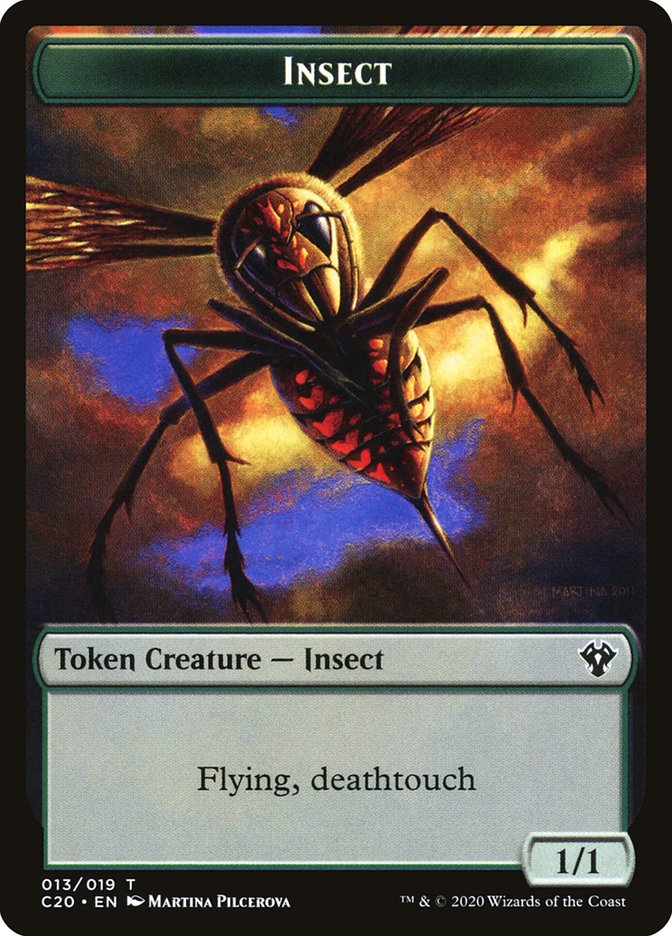 Image of Spirit // Insect (013) Double-Sided Token [Commander 2020 Tokens]