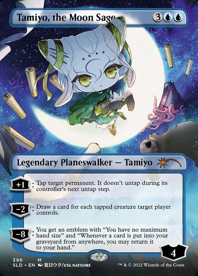Image of Tamiyo, the Moon Sage (Borderless) [Secret Lair Drop Series]