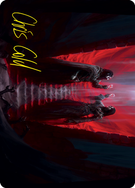 Image of Vampires' Vengeance Art Card (Gold-Stamped Signature) [Innistrad: Crimson Vow Art Series]
