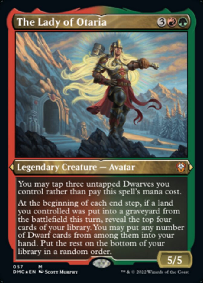 Image of The Lady of Otaria (Foil Etched) [Dominaria United Commander]