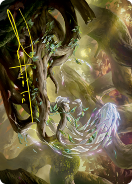 Image of Emergent Sequence Art Card (Gold-Stamped Signature) [Strixhaven: School of Mages Art Series]