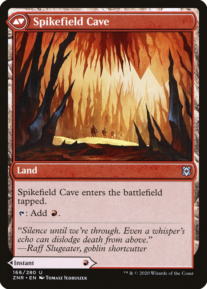 Image of Spikefield Hazard // Spikefield Cave [Zendikar Rising]