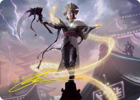 Image of Naomi, Pillar of Order Art Card (Gold-Stamped Signature) [Kamigawa: Neon Dynasty Art Series]