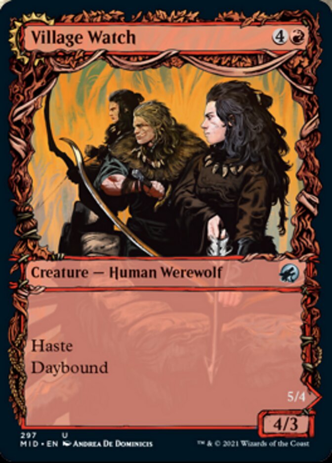 Image of Village Watch // Village Reavers (Showcase Equinox) [Innistrad: Midnight Hunt]