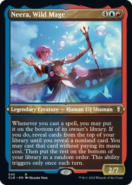 Image of Neera, Wild Mage (Foil Etched) [Commander Legends: Battle for Baldur's Gate]