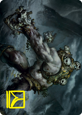 Image of Skull Skaab Art Card (Gold-Stamped Signature) [Innistrad: Crimson Vow Art Series]