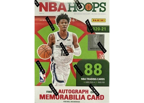 Image of 2020-21 NBA Hoops Panini Trading Cards Winter Blaster Box